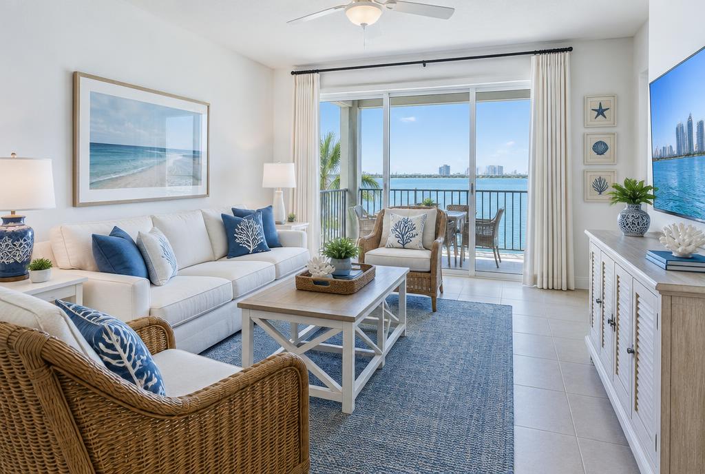 Waterfront Condo — Balcony Views, Miami, FL